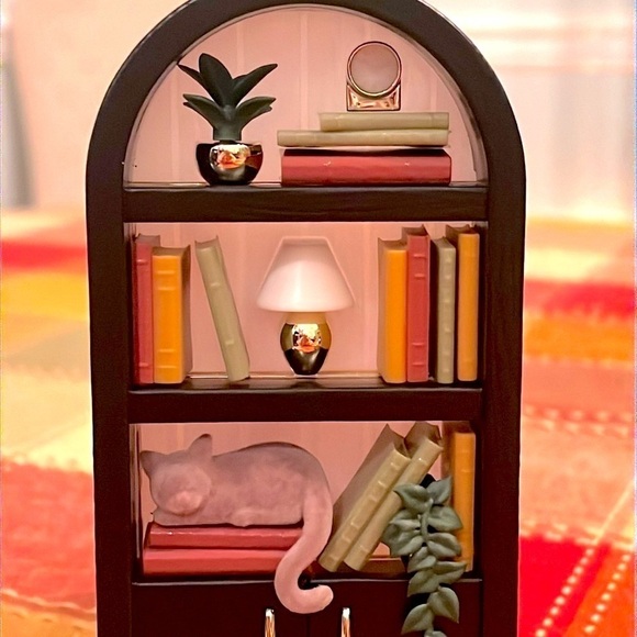 Brand New Bath & Body Works Nightlight Wallflower Plug Cat Bookcase Library - Picture 10 of 12